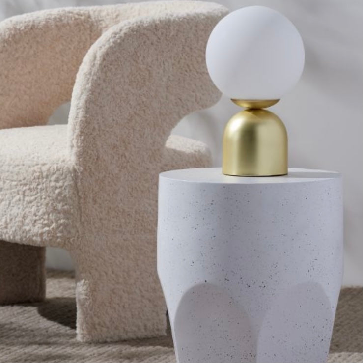 SIAN SPECKLED SIDE TABLE 37X37X45CM