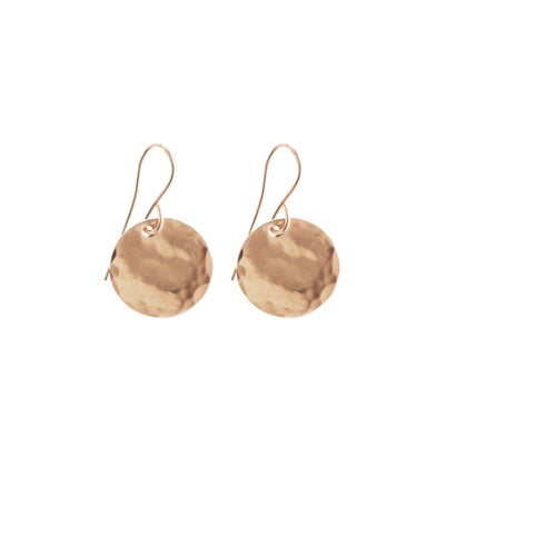 Misuzi Jewellery Hammered Disc Classic Earrings