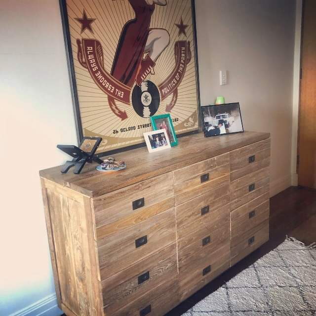 Recycled Teak 12 Drawer Dressoir