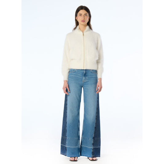 FELIX ZIP CARDIGAN-SNOW