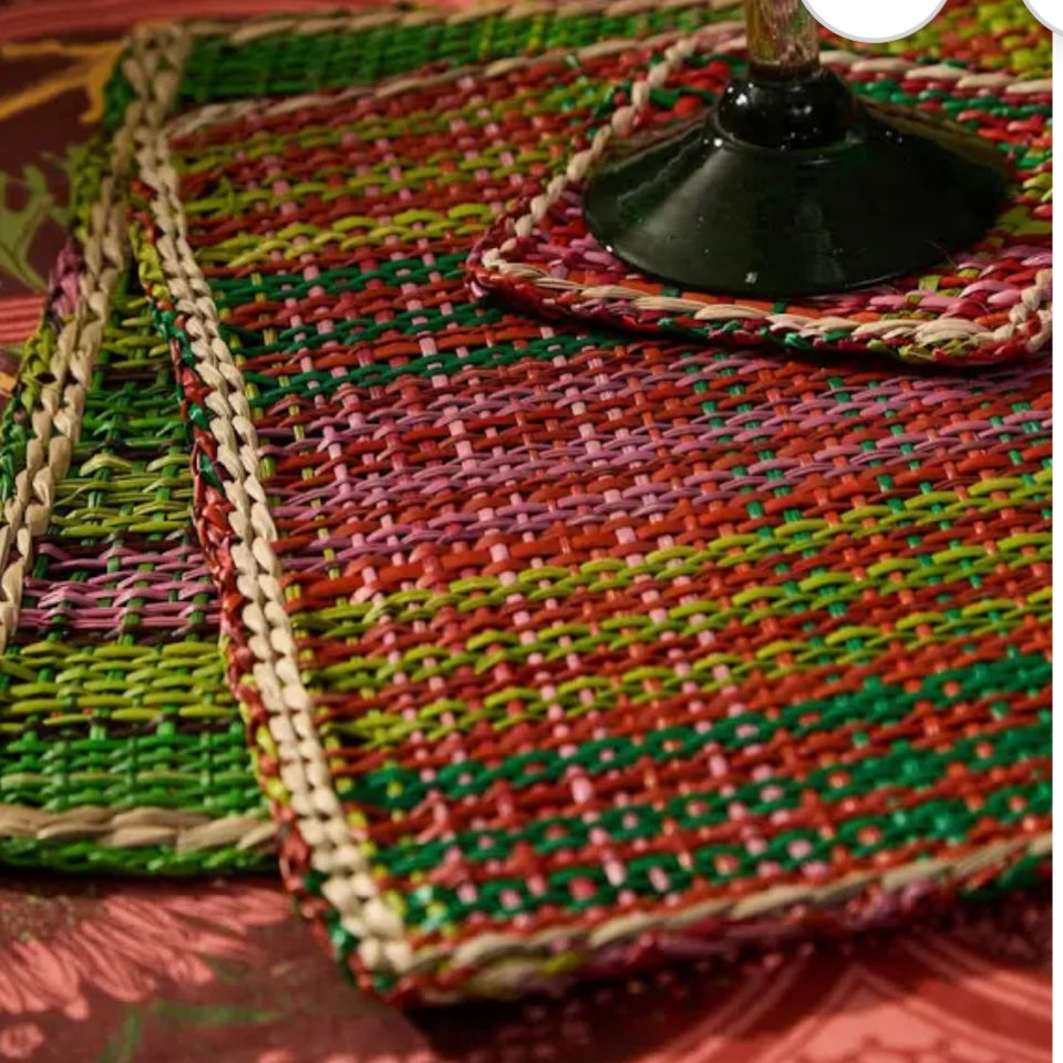 Isla Placemat Set - Key Lime