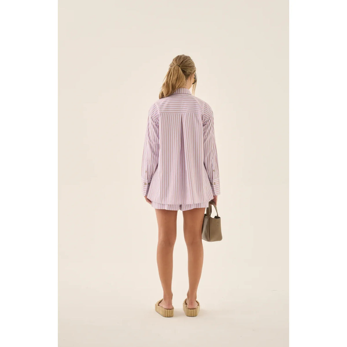 AJJA STRIPE SHIRT LAVENDER