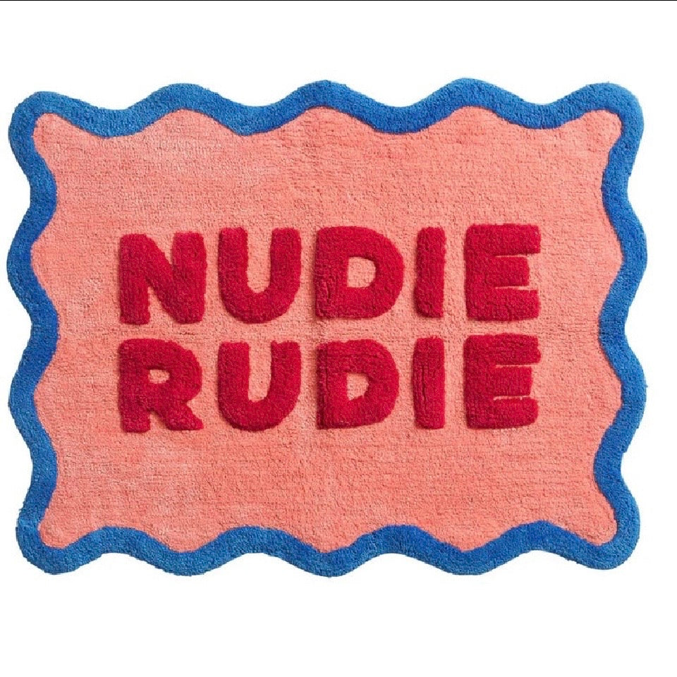 Amalie Nudie Bath Mat-Hibiscus-Sage & Clare