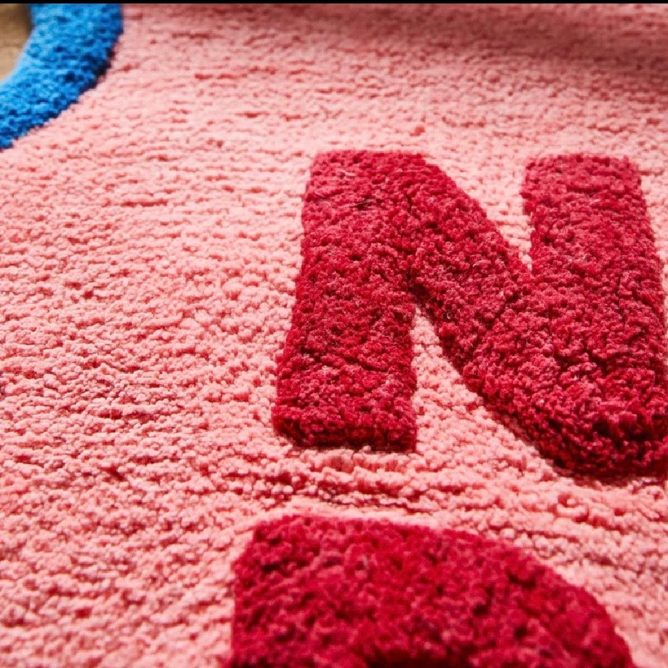 Amalie Nudie Bath Mat-Hibiscus-Sage & Clare