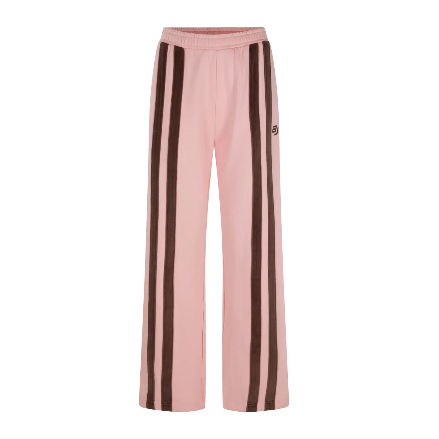 AJ LOGO STRIPE TRACKPANT-ROSE QUARTZ