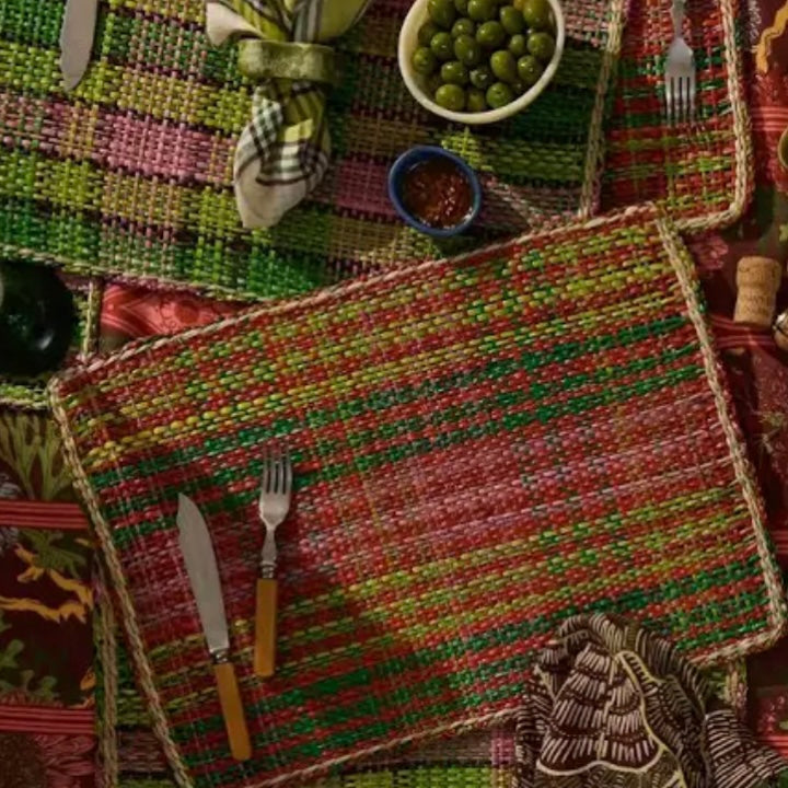 Isla Placemat Set - Key Lime