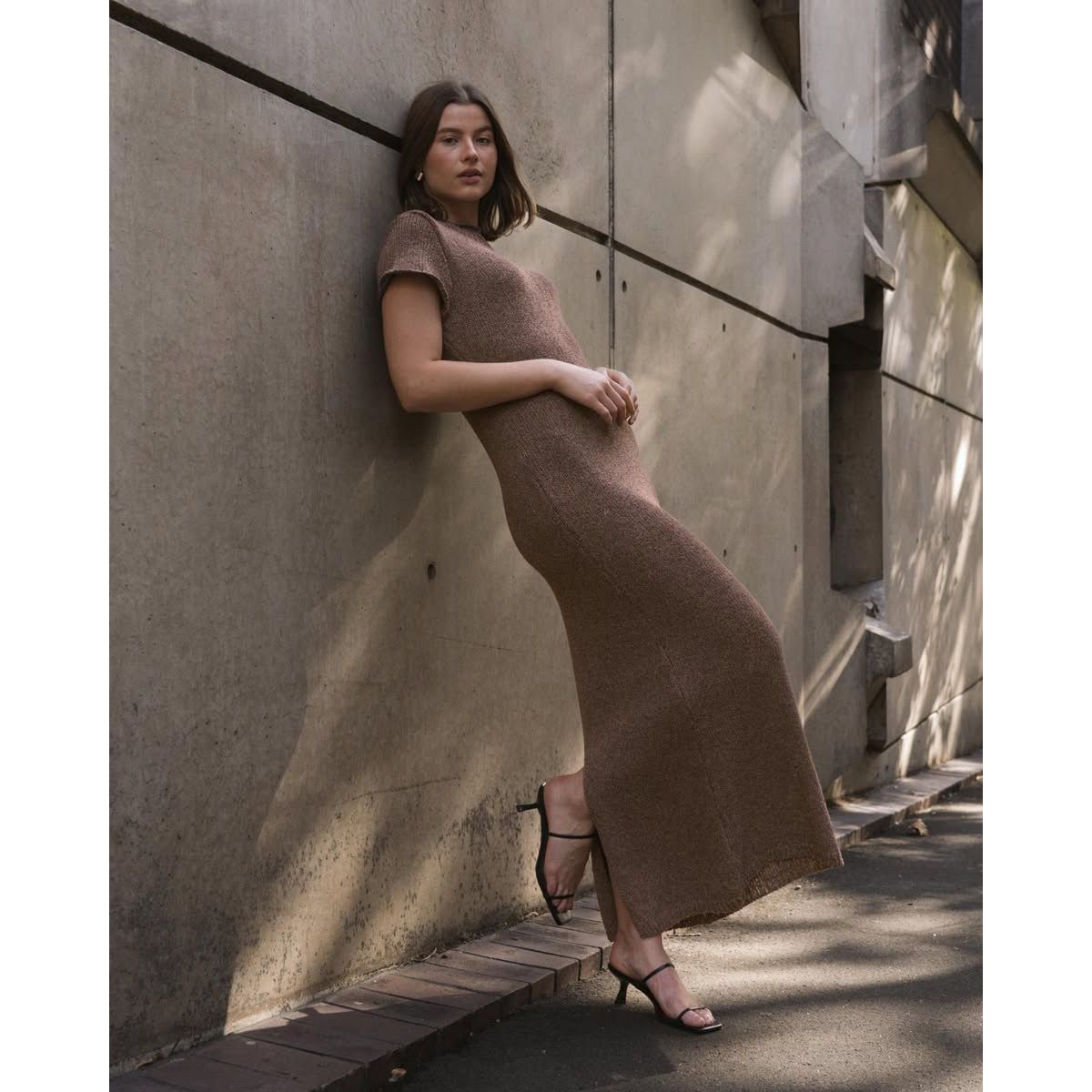 Luella Knit Dress -Mocha
