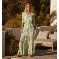 Miss June Betina Maxi Dress - Mint
