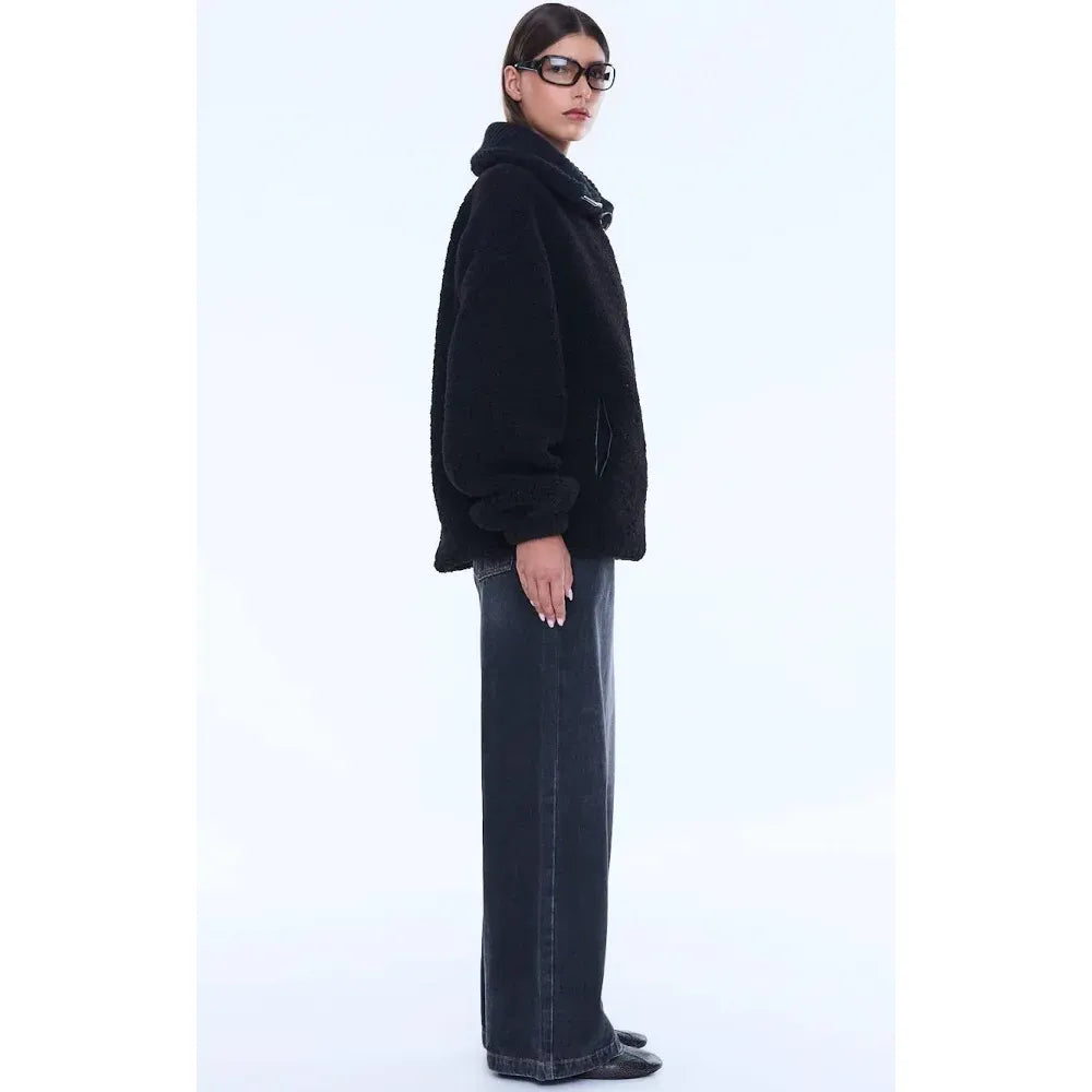 Ena Pelly Winnie Qtr Zip -Black