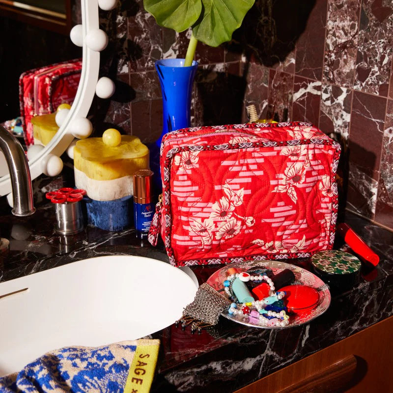 Marta Vanity Bag - Vermillion-Sage & Clare