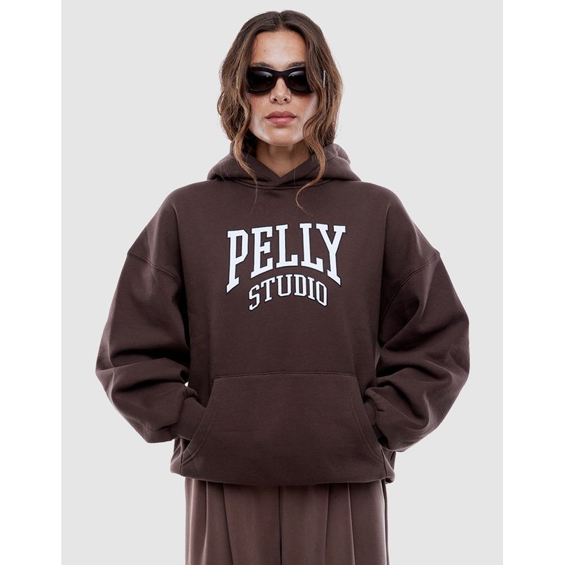 Ena Pelly-Pelly Studio Hoodie-Mocha