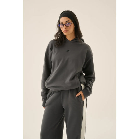 AJ HOODIE WASHED BLACK