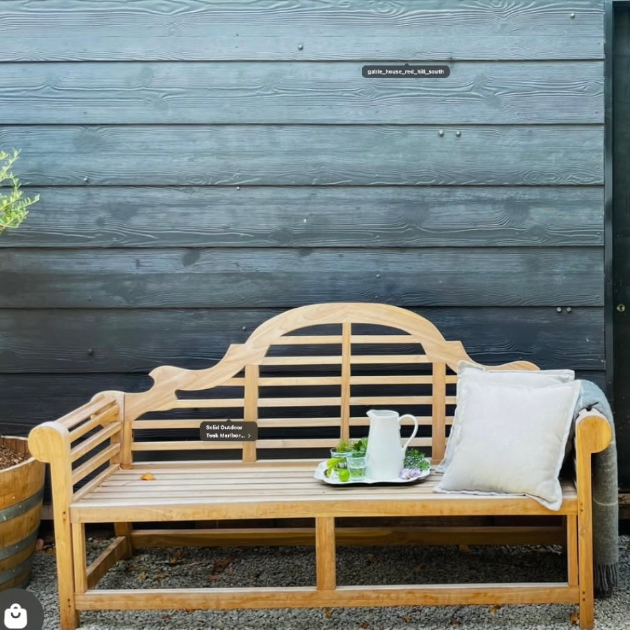Solid Outdoor Teak Lutyens Bench 150 & 180cm