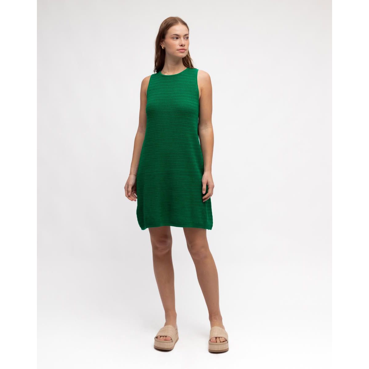 Polly Knit Dress- Emerald