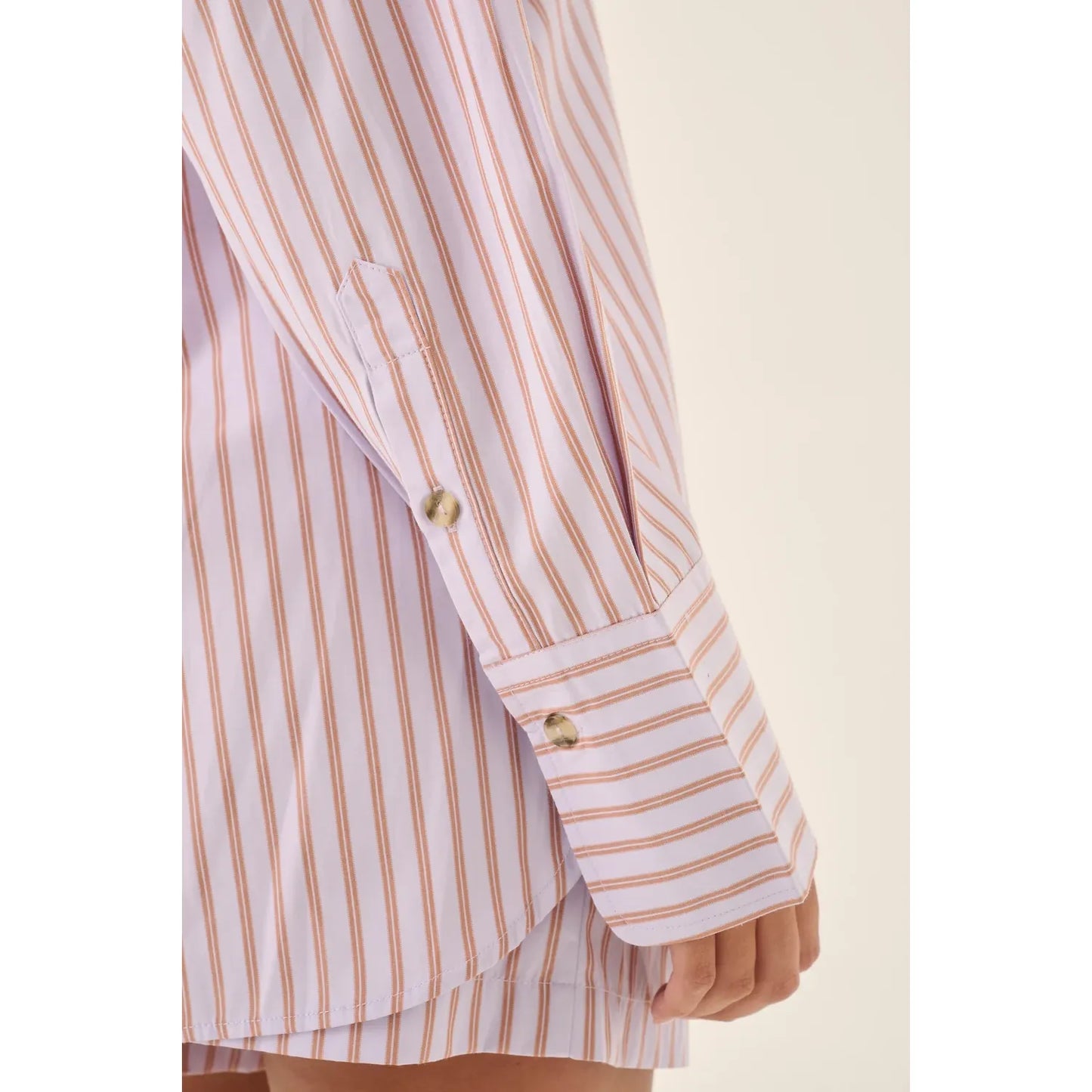 AJJA STRIPE SHIRT LAVENDER