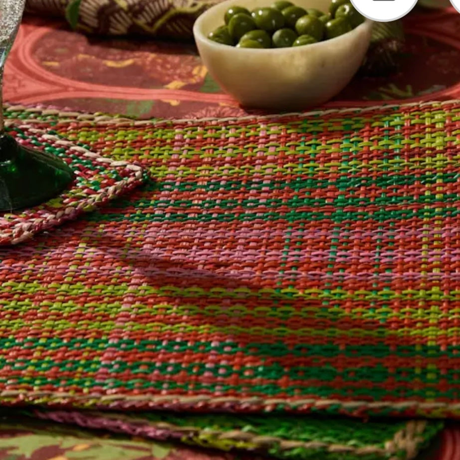 Isla Placemat Set - Key Lime