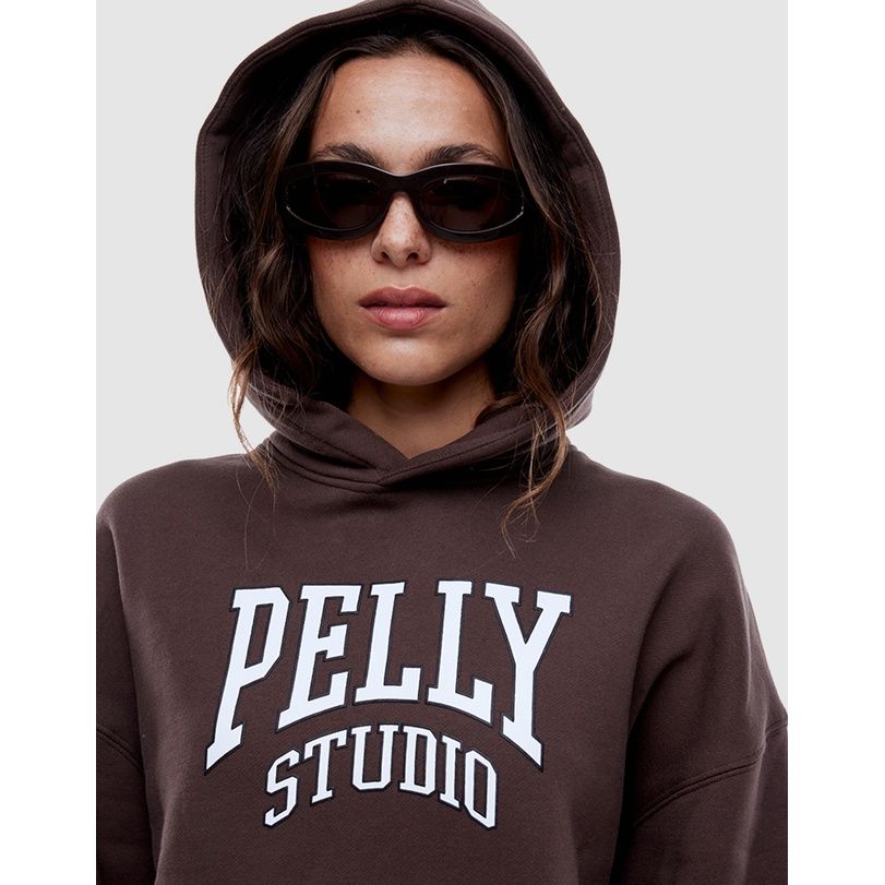 Ena Pelly-Pelly Studio Hoodie-Mocha