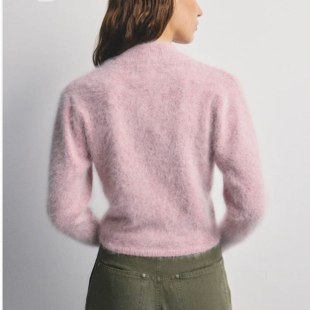 Bella Button Up Cardigan-Petal Cloud