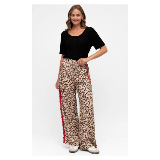EADIE RACER PANT- LEOPARD