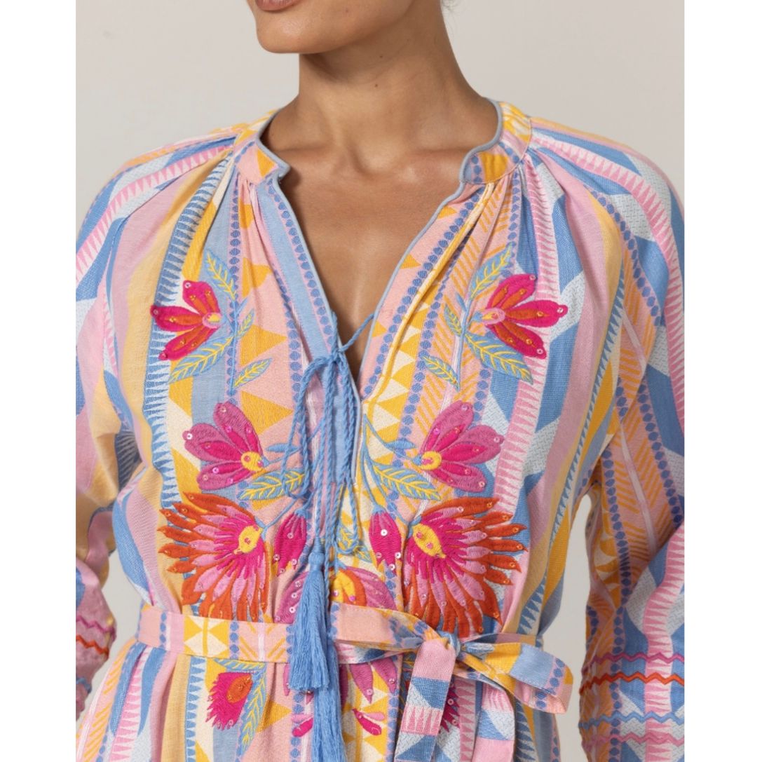 Miss June Paris Naya Long Dress-Multi