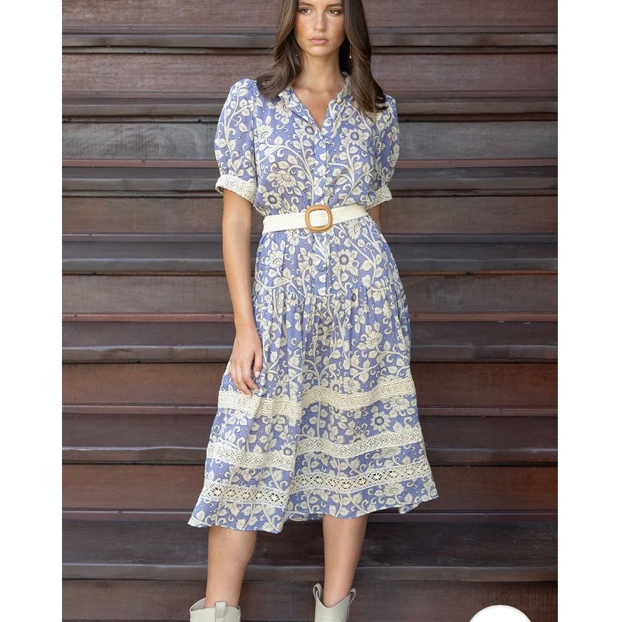 Miss June Paris Lana Dress-Lavender