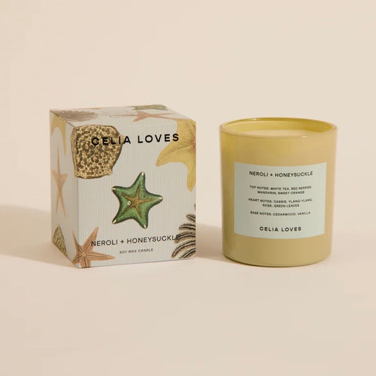 NEROLI & HONEYSUCKLE CANDLE -80 HR-CELIA LOVES