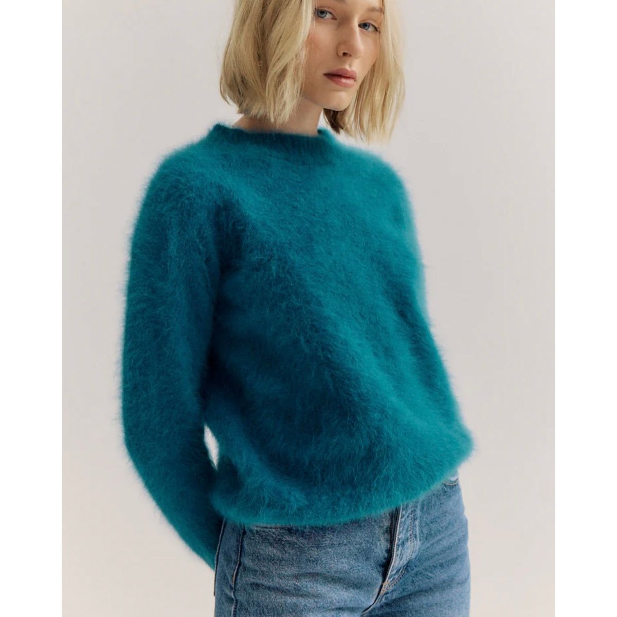 ADELE CREW NECK KNIT-OCEAN