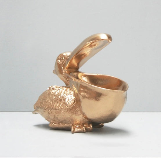 PETER THE PELICAN BOWL - GOLD