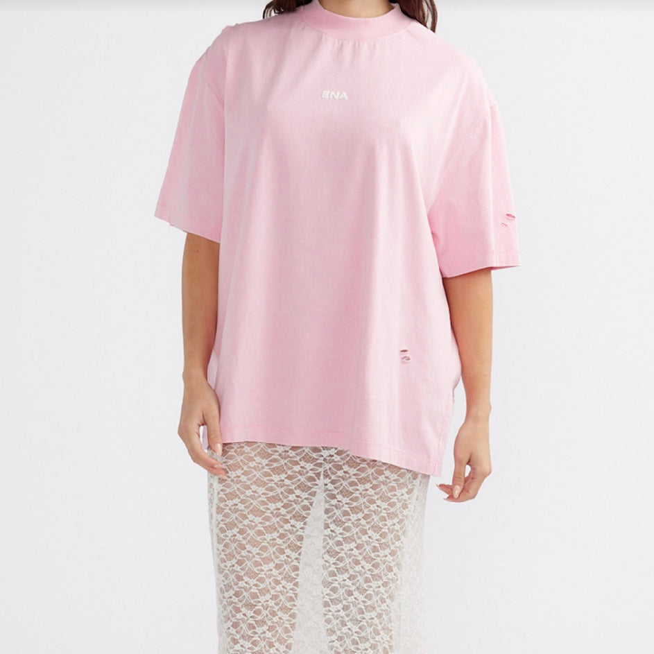 ENA PELLY-CASSIE LOGO
TEE-WASHED PINK