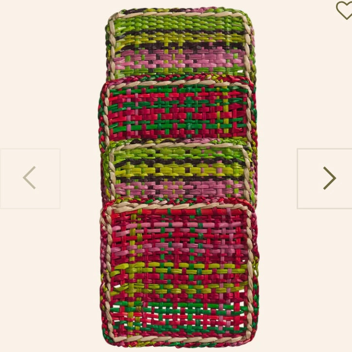 Isla Coaster Set - Key Lime