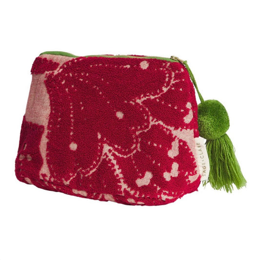 Lucia Terry Pouch - Crimson