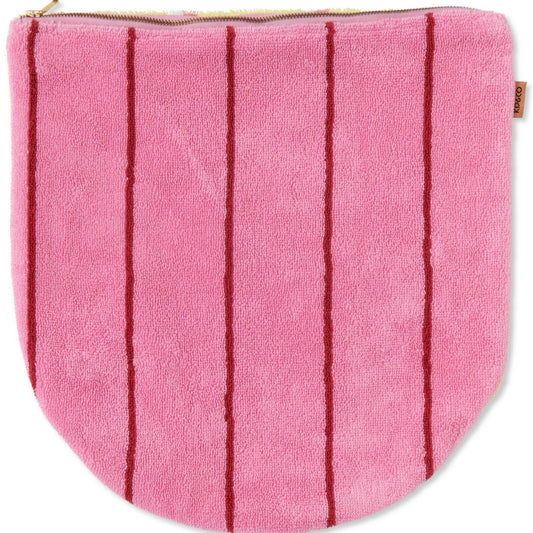 SUMMER FLING TERRY TOILETRY POUCH-PINK