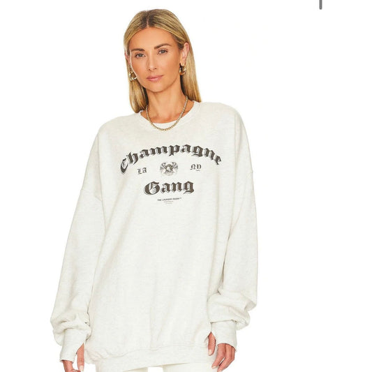 CHAMPAGNE GANG HIDEOUT JUMPER - WHITE