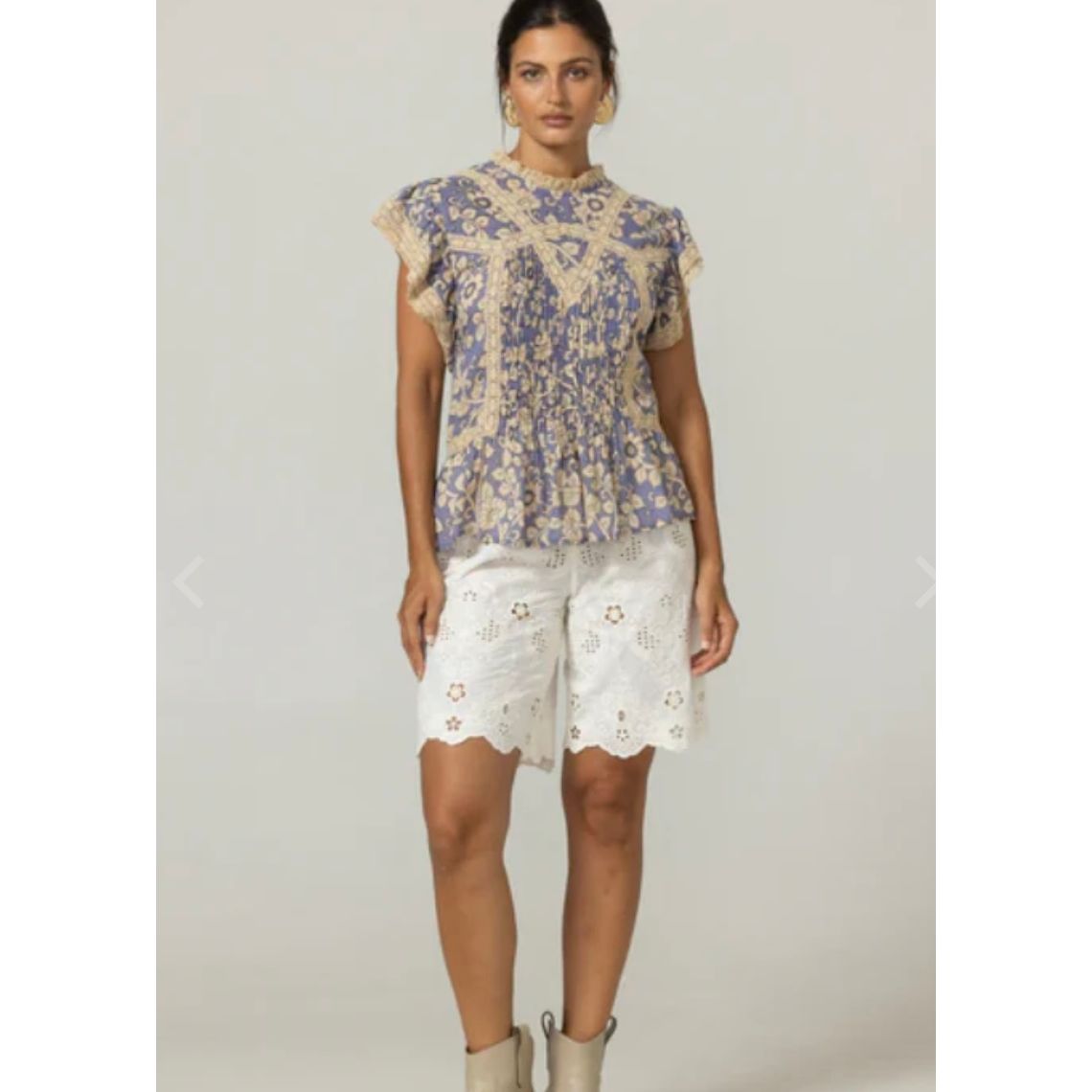 Miss June Paris Kira Top -Lavender