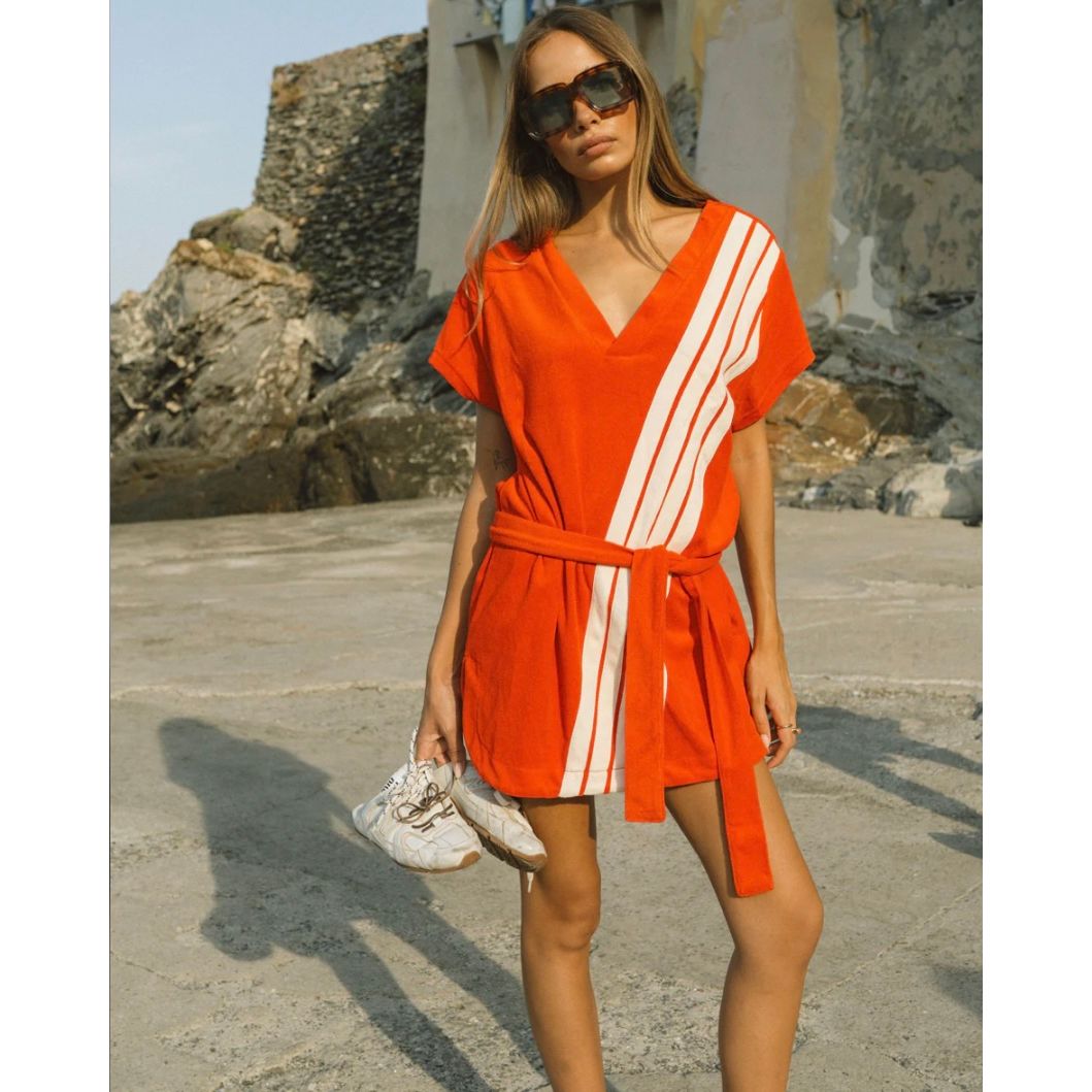 Tropiques Terry Dress -Apple Red-Araminta James