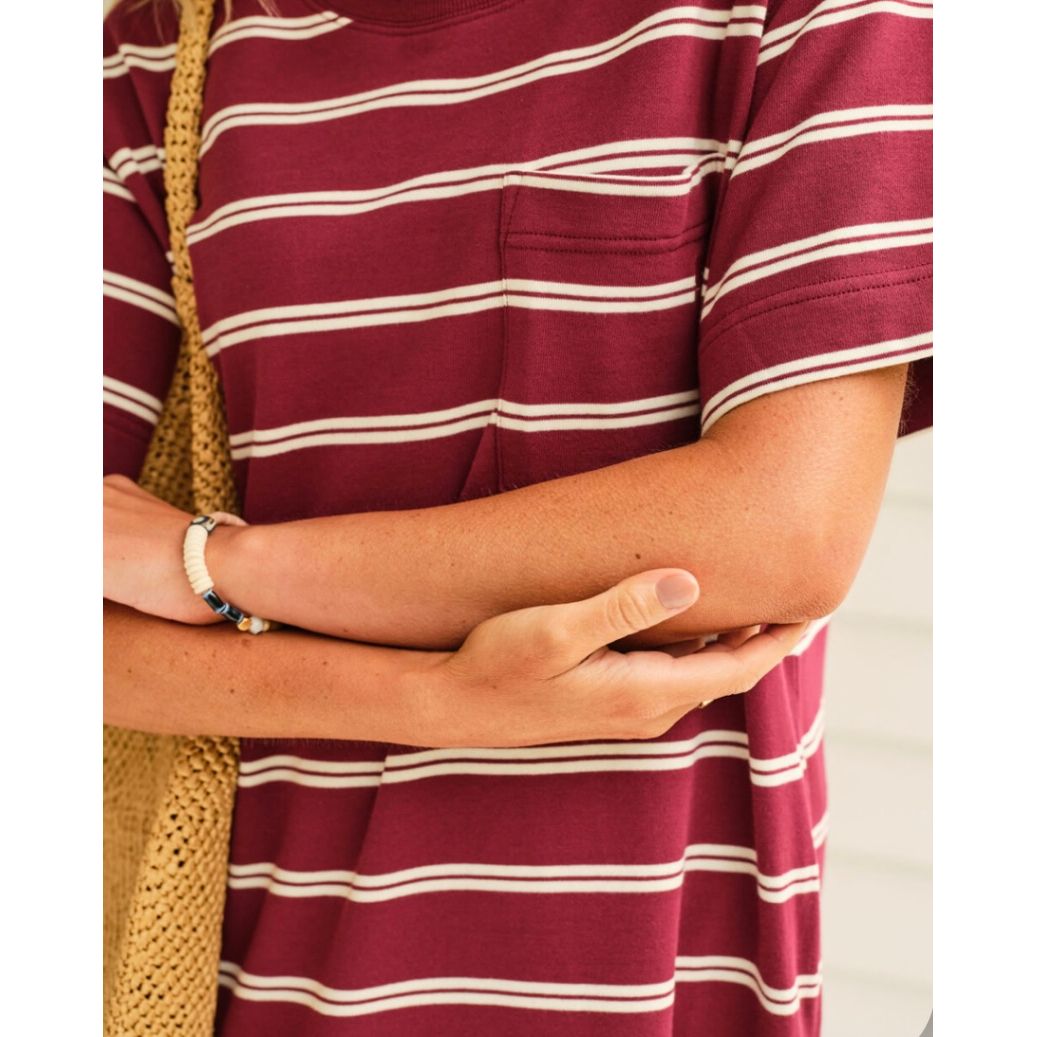 Charlotte Midi Terry Dress-Merlot