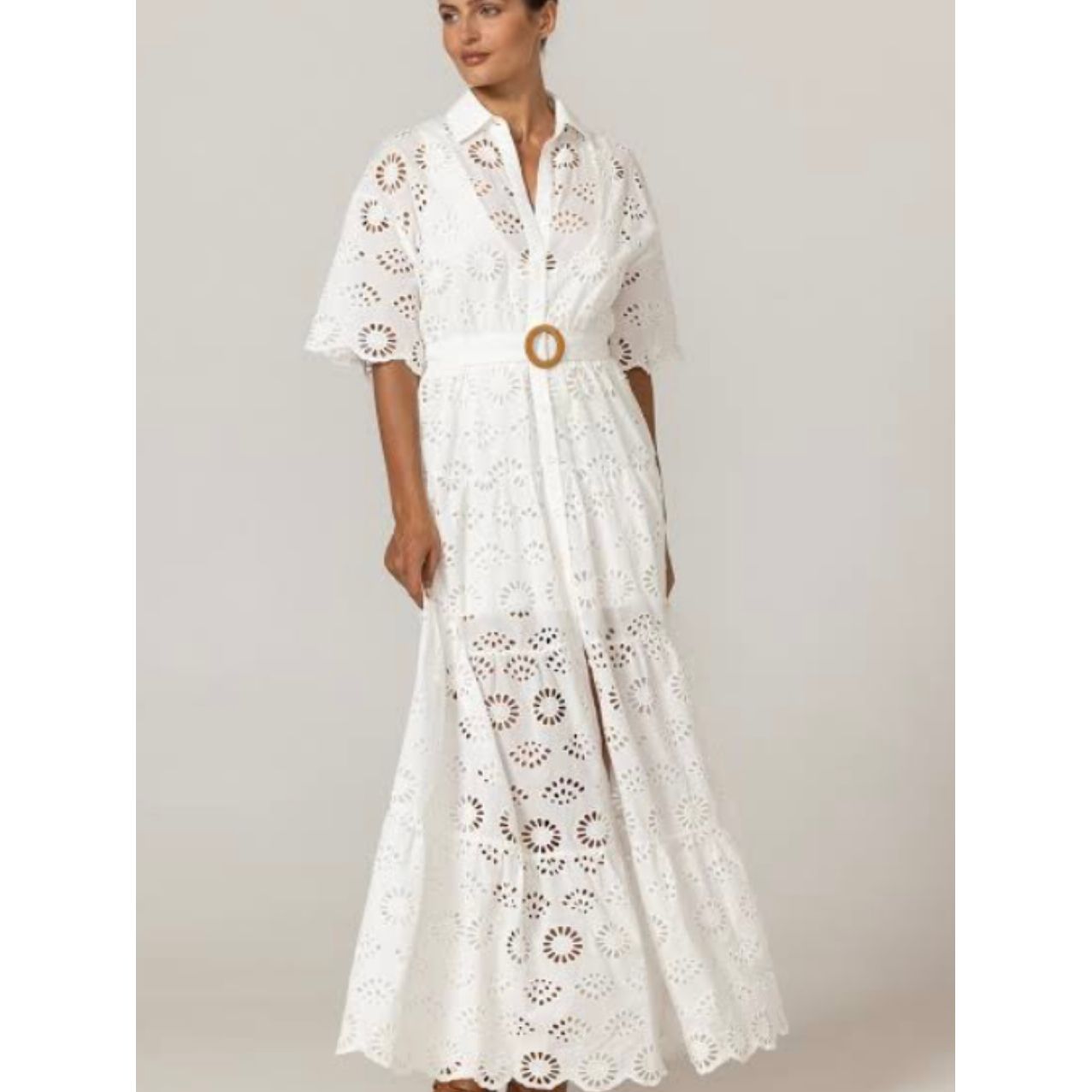 Miss June Paris Gardenia Dress-White