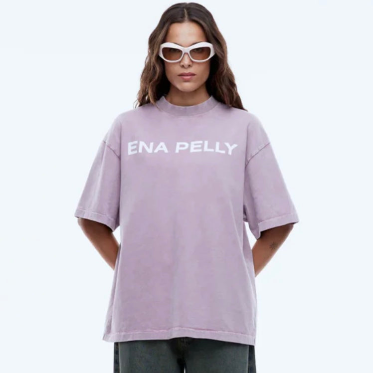 Ena Pelly- Chloe Oversized Tee- Vintage Rose.