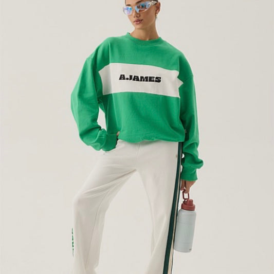 A James Sweatshirt- Tropical Green-Araminta James