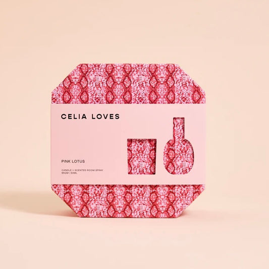 Pink Lotus - Candle & Room Spray Duo Set