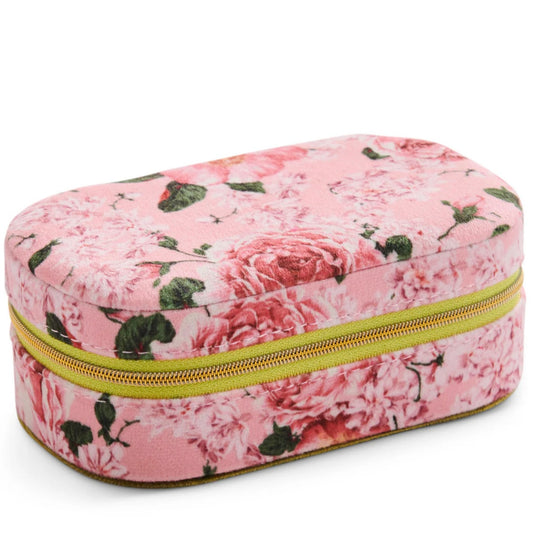 ROSE GARDEN TRAVEL VELVET JEWELLERY BOX