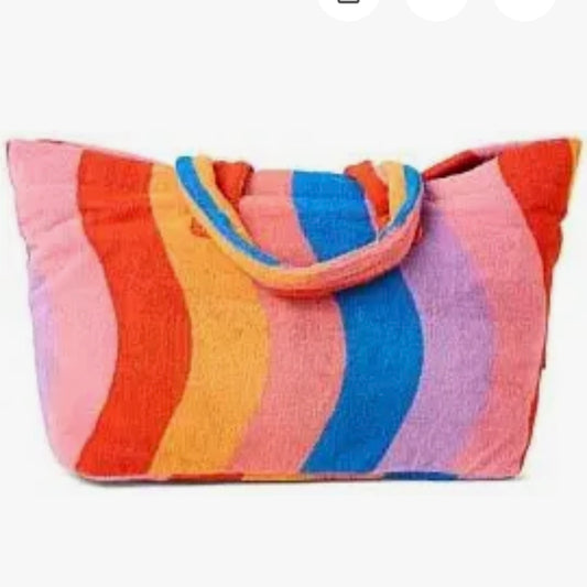 Surfs Up Terry Oversized Beach Bag-Kip & Co