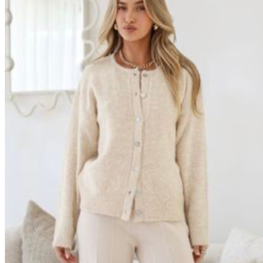POPPY CARDIGAN - LATTE