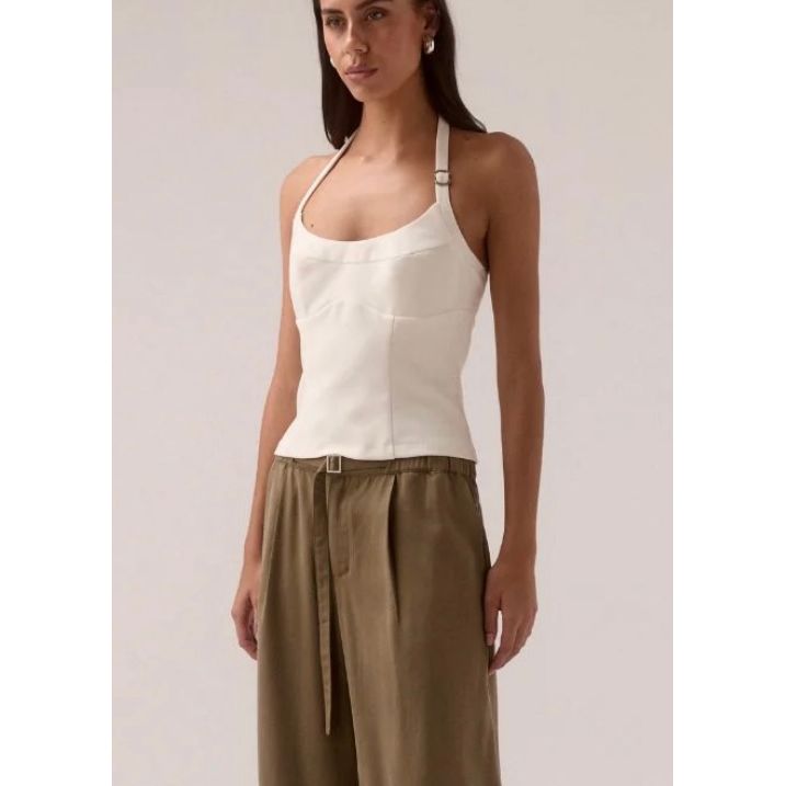 DEMI TOP - CHALK