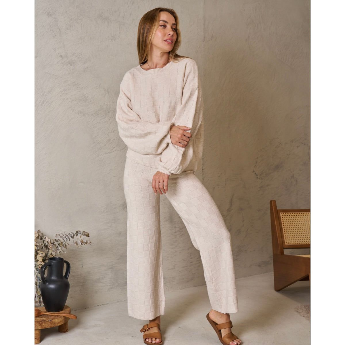 Bettina Knit Top- Natural