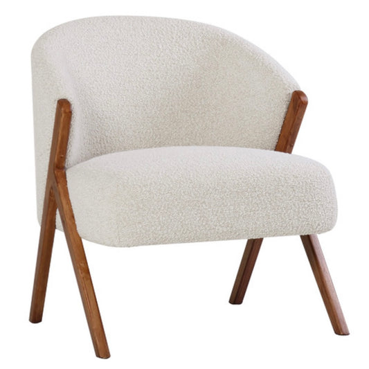 Eadie Boucle Armchair- Cream