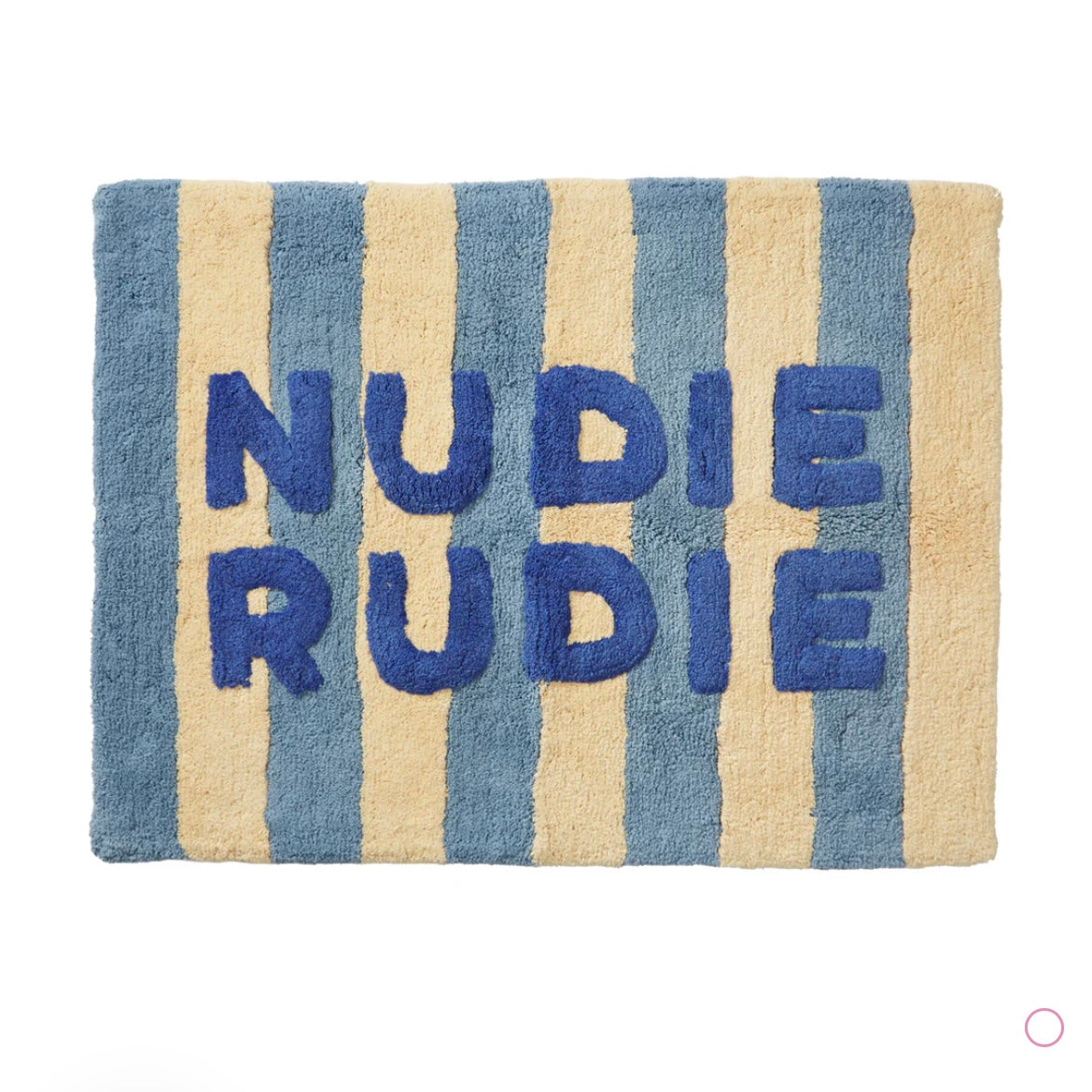 IRA NUDIE RUDIE BATH MAT - BLUE JEAN-SAGE & CLARE