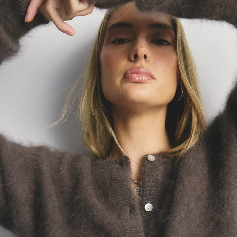 World Of Nomads-Frankie Cashmere Cardigan -Drift