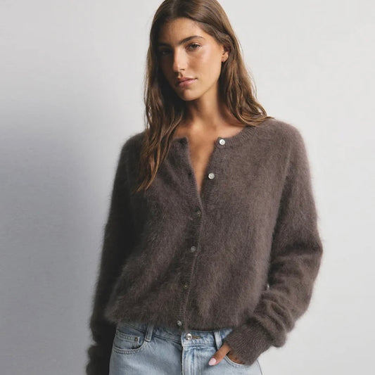 World Of Nomads-Frankie Cashmere Cardigan -Drift