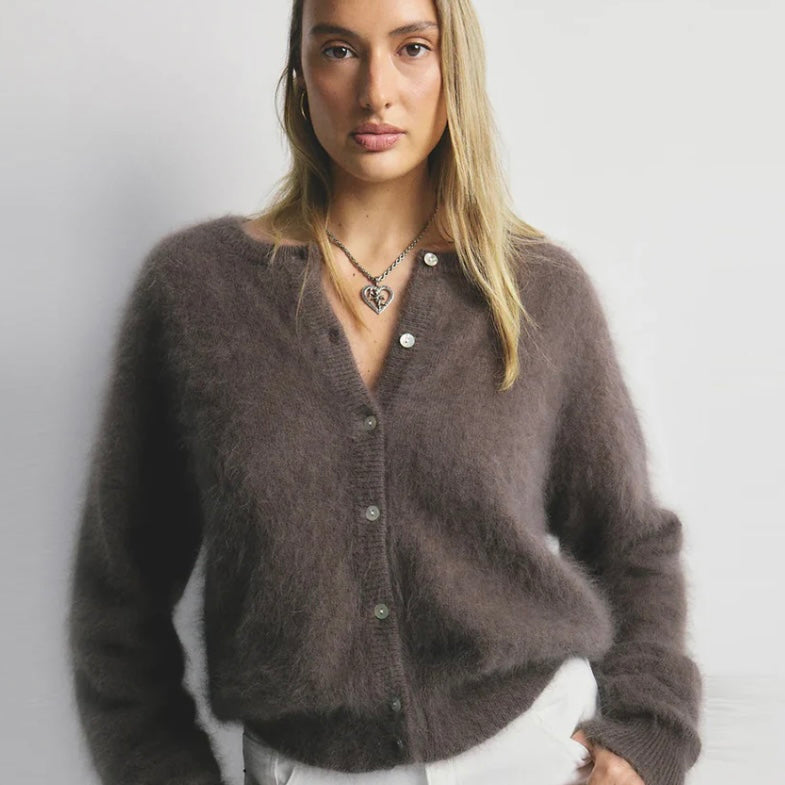 World Of Nomads-Frankie Cashmere Cardigan -Drift